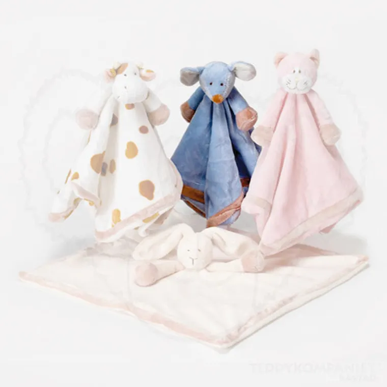 Teddykompaniet, Diinglisar, myszka, maskotka-kocyk, niebieski, 35-35 cm