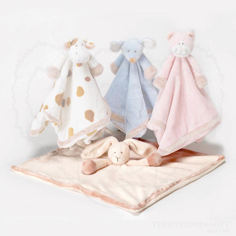 Teddykompaniet, Diinglisar, zając, maskotka-kocyk, beżowy, 35-35 cm