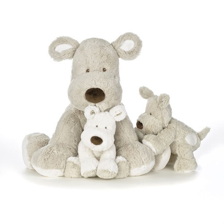 Teddykompaniet, Teddy Cream, Piesek, maskotka, szary, 26 cm