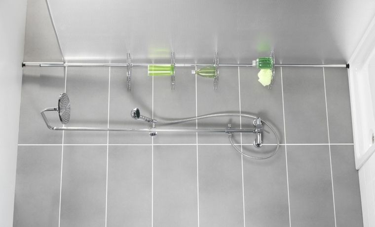 Teleskopowa narożna półka łazienkowa, prea, 4 poziomy