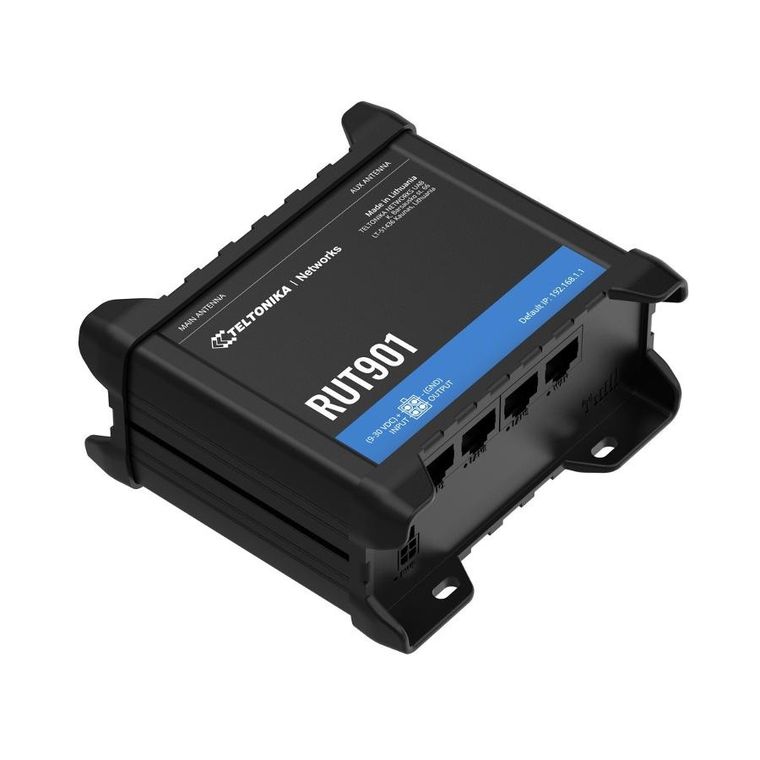 Teltonika, profesjonalny przemysłowy router 4G LTE, WiFi, Dual Sim, 1xWAN, 3xLAN