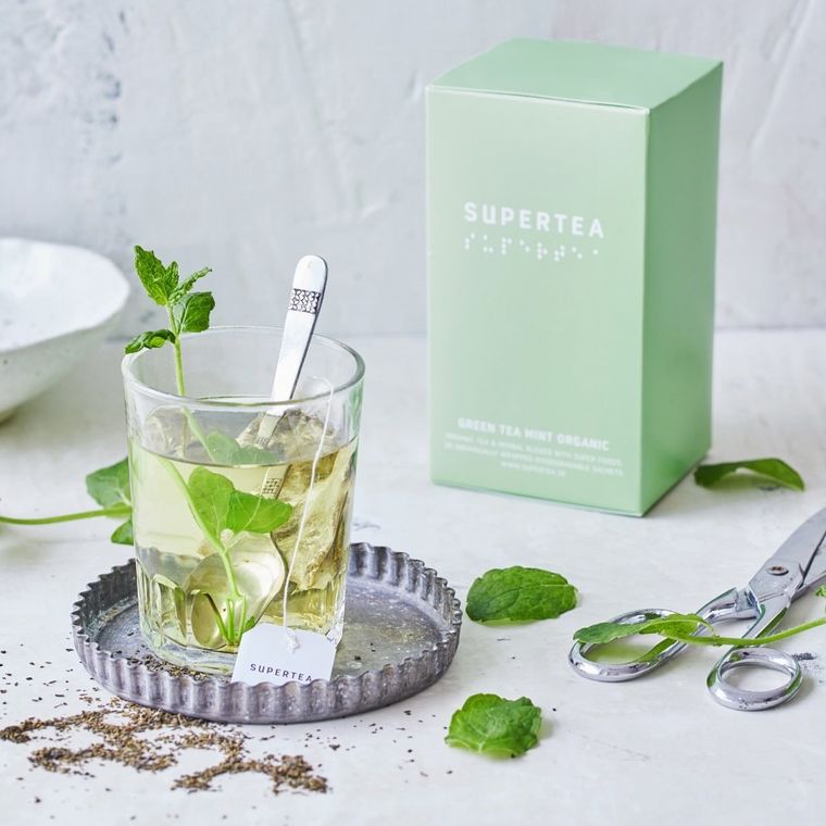 Teministeriet, Supertea Green Tea Mint Organic, herbata, 20 torebek