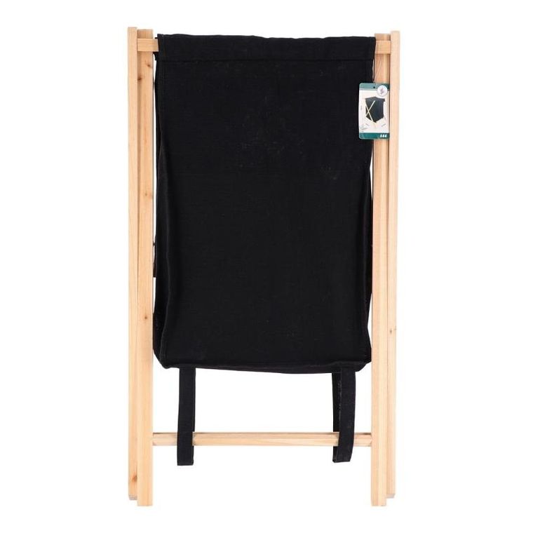 Tendance, kosz na pranie tekstylny, Skandia, zamykany, drewniany stelaż, 90 l