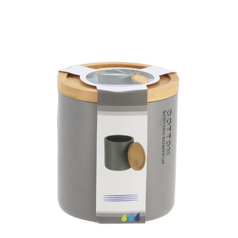 Tendance, pojemnik na waciki, Sava, bambusowa pokrywa, ø 9.5 cm