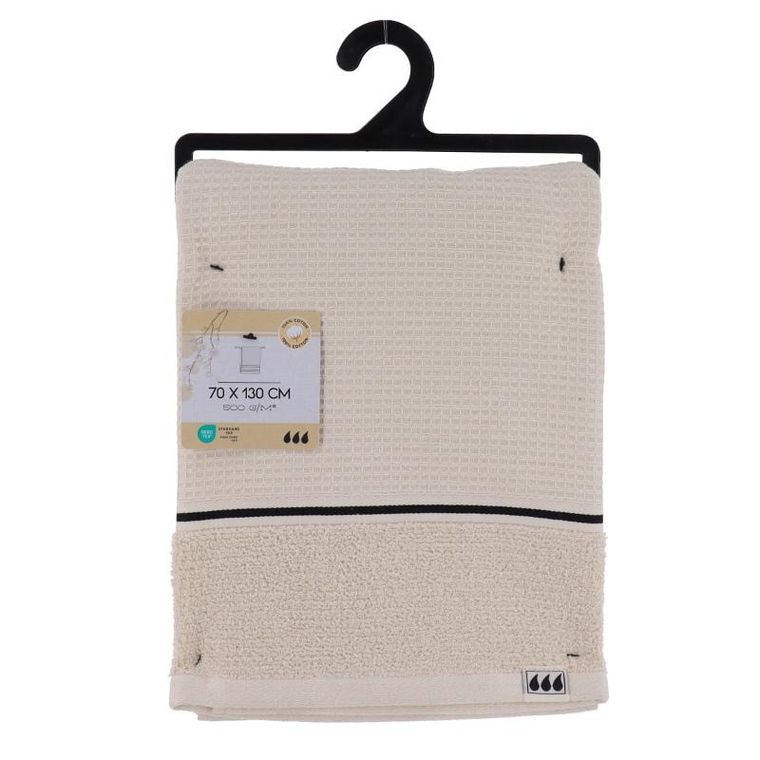 Tendance, ręcznik łazienkowy, Japandi, bawełna waflowa, 50-90 cm