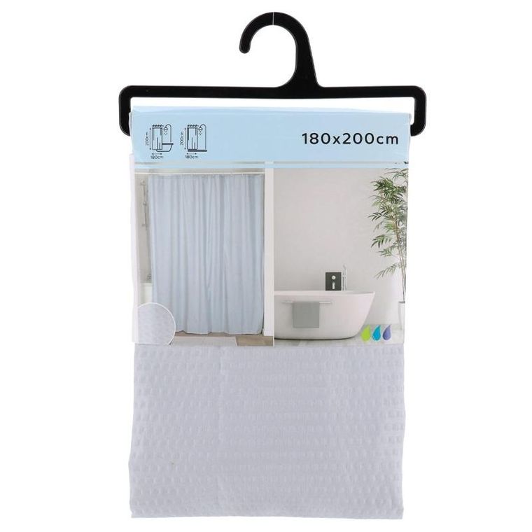 Tendance, zasłona prysznicowa z wodoodpornej mikrofibry, Simple, 180-200 cm