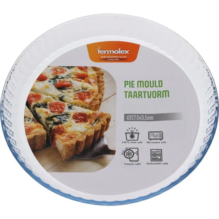 Termolex, forma na tartę, szklana, 27,5 cm