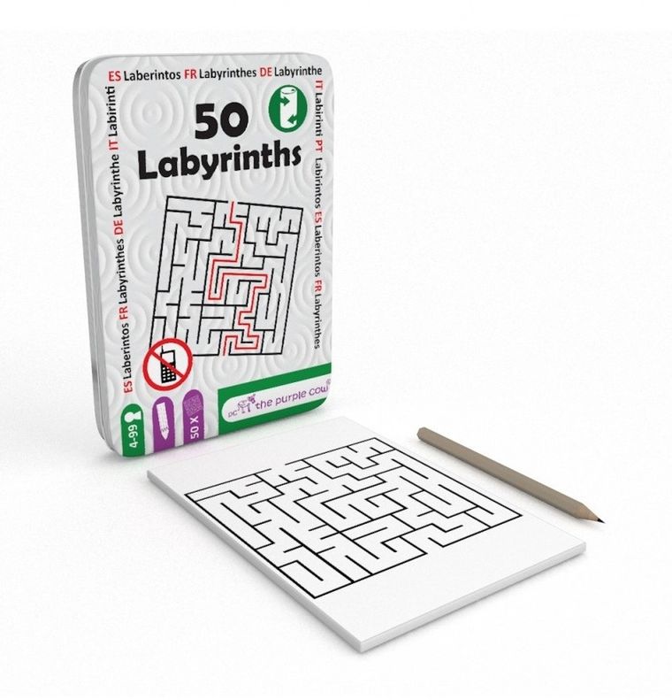 The Purple Cow, 50 Labiryntów, zestaw łamigłówek do podróży