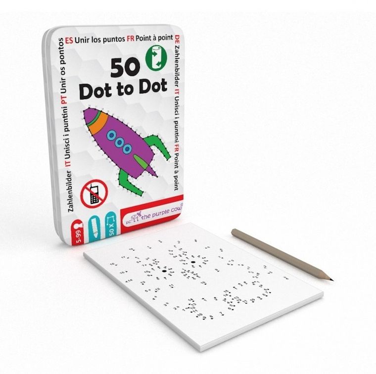 The Purple Cow, 50 Połącz kropki, zestaw łamigłówek do podróży