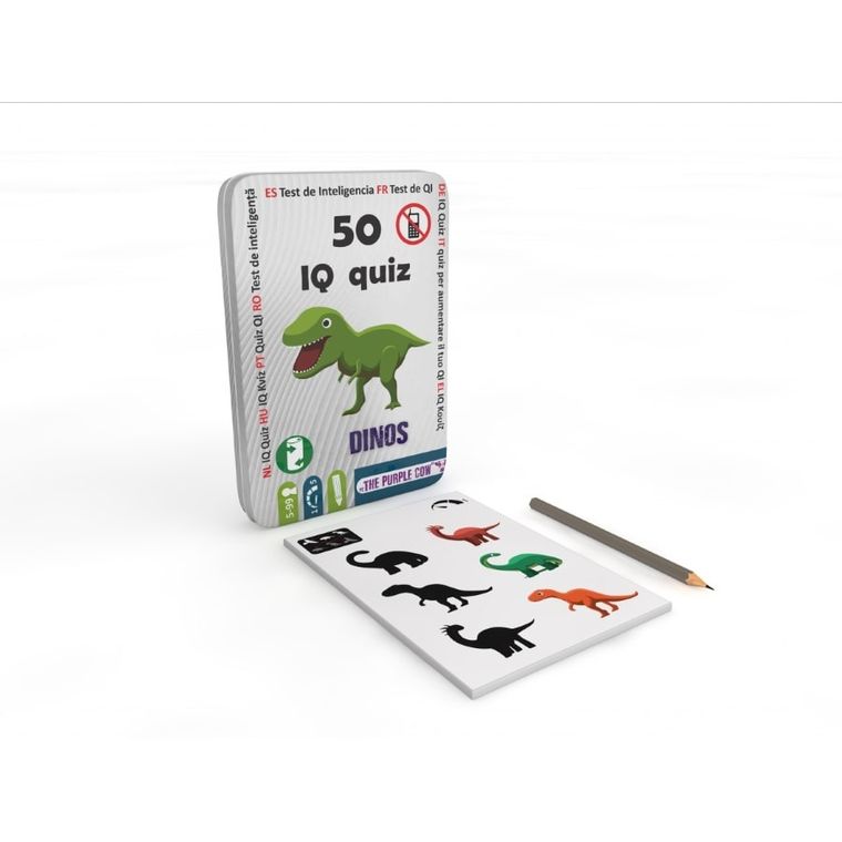 The Purple Cow, 50 quiz IQ, Dinozaury, podróżne łamigłówki