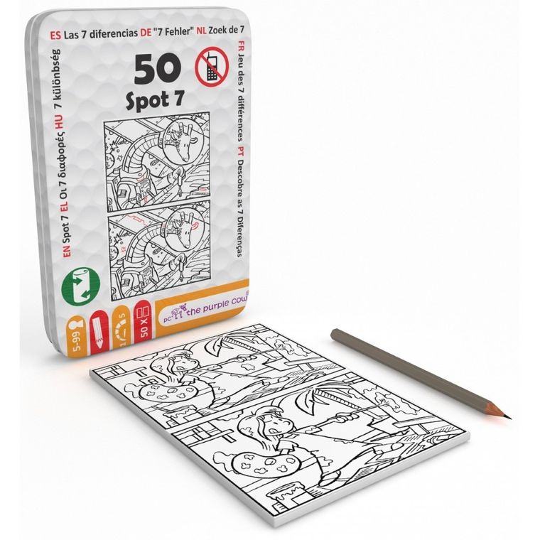 The Purple Cow, 50 Znajdź siedem różnic, podróżne łamigłówki
