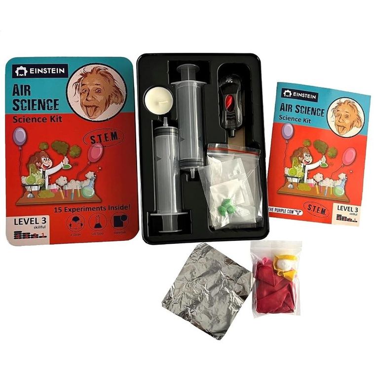 The Purple Cow, Einstein, Nauka o powietrzu, zestaw do robienia eksperymentów