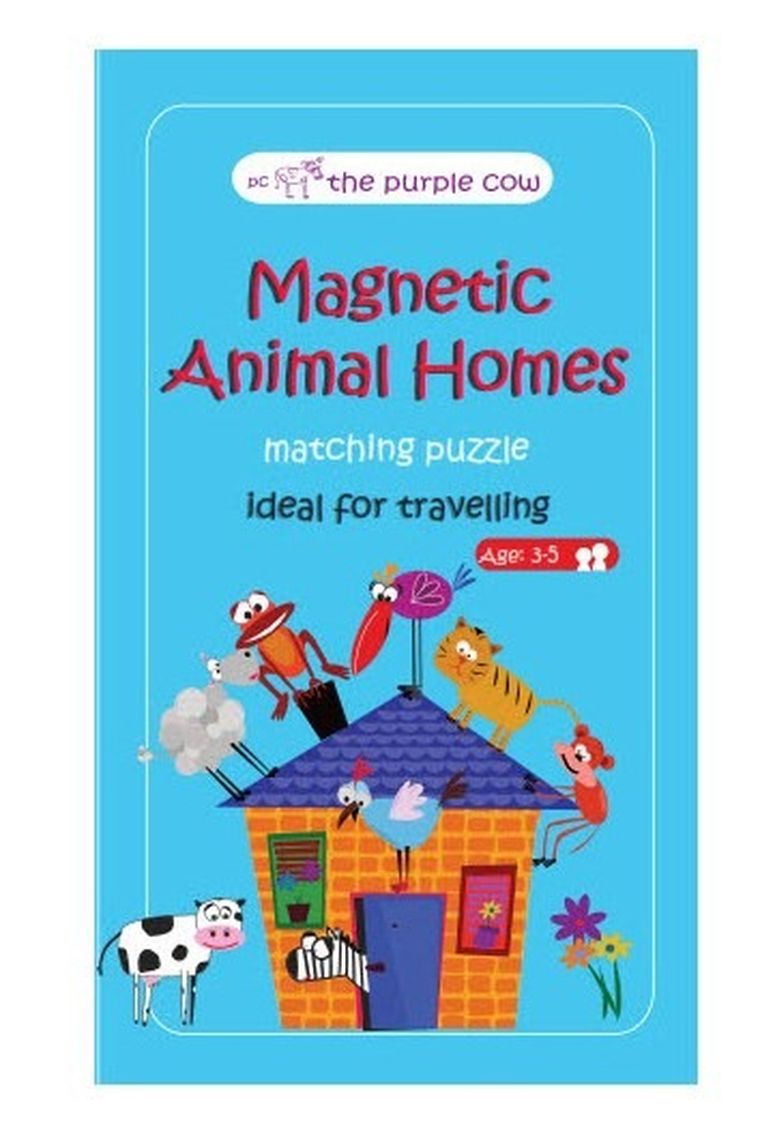 The Purple Cow, Zwierzęta i ich domy, podróżna gra magnetyczna, puzzle