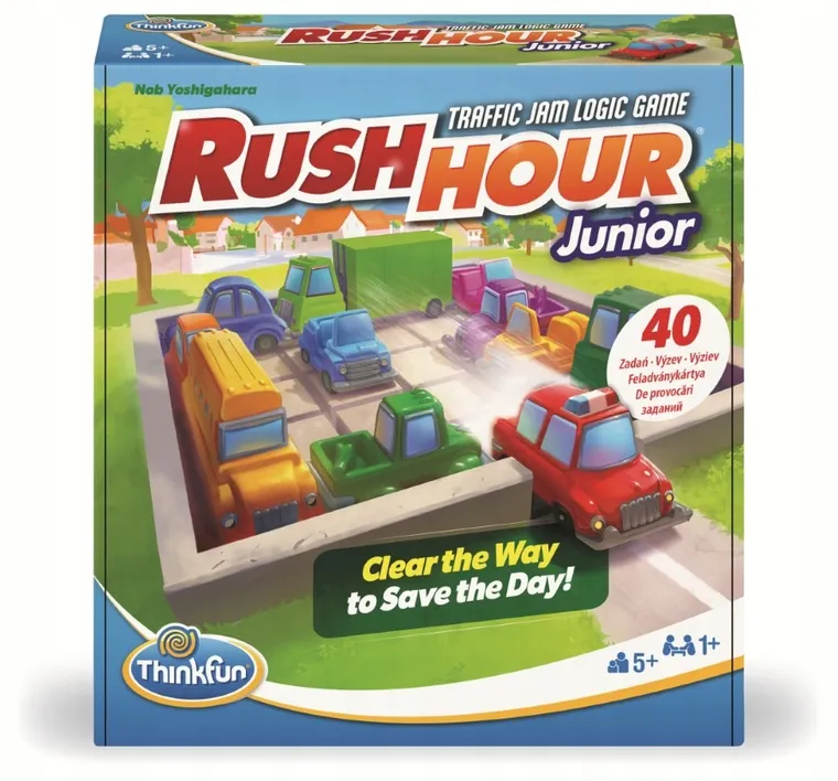 ThinkFun, Rush Hour Junior, Auta na parkingu, łamigłówka