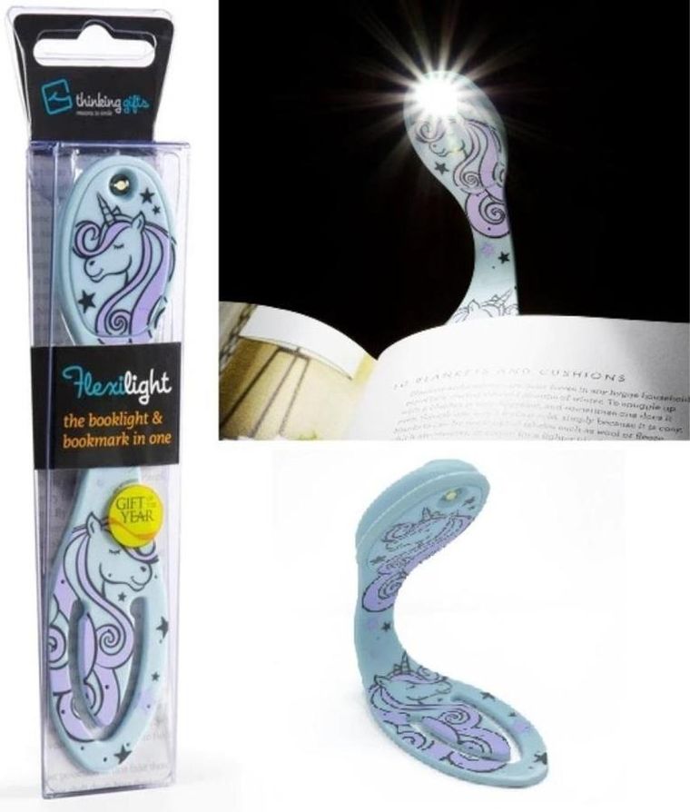 Thinking Gifts, Flexilight, lampka do książki, jednorożec
