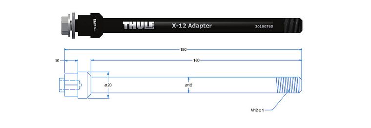 Thule, adapter do osi Syntace X-12 Axle