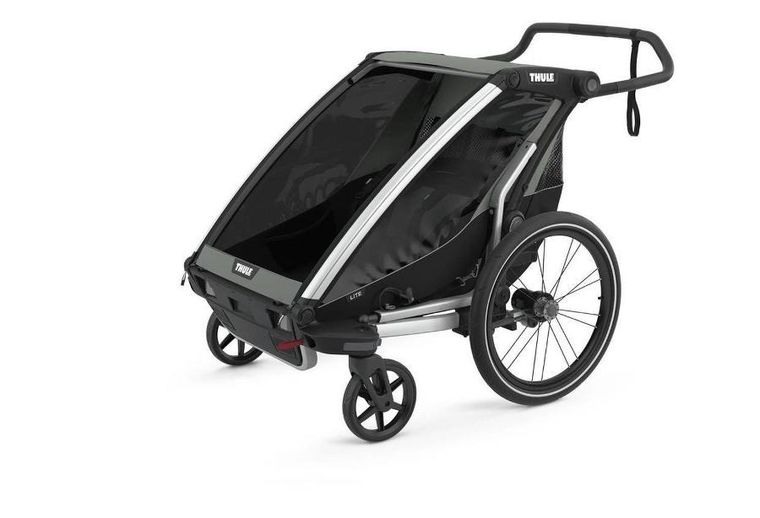 Thule, Chariot Lite 2, przyczepka rowerowa dla dziecka, Agave-Black
