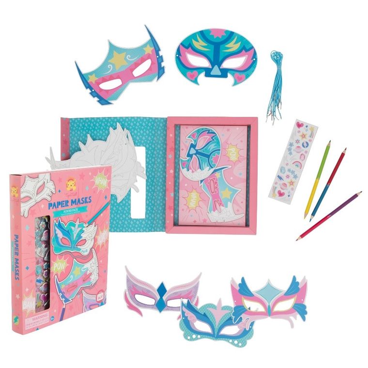 Tiger Tribe, maski do samodzielnego zdobienia, różowy