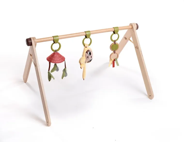 Tiny Love, Boho Chic, gimnastyka, mata dla bobasa z drewnianym stojakiem