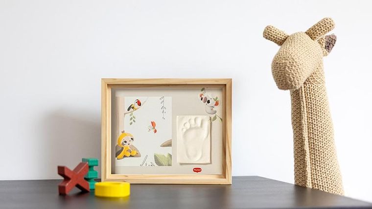 Tiny Love Creations, Simple Frame, ramka na zdjęcie i odcisk, drewniana