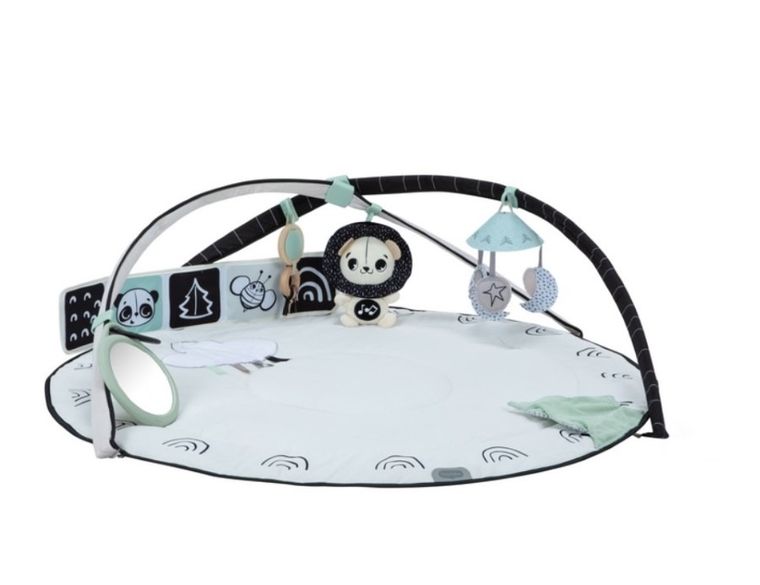 Tiny Love, Décor, gimnastyczna mata edukacyjna z pałąkami, czarno-biała