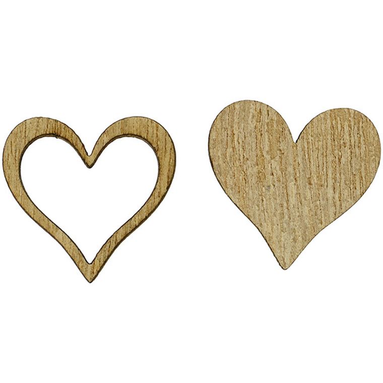 Titanum, Craft Fun, drewniane serca, 12 szt.