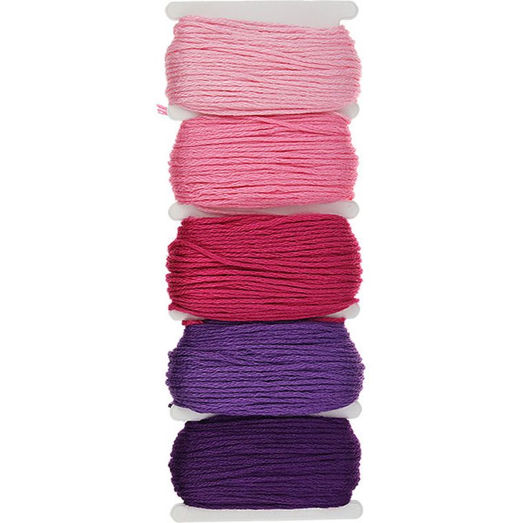 Titanum, Craft-Fun, mulina dekoracyjna, różowa, 5-10 m