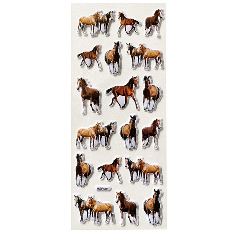 Titanum, Craft-fun Series, naklejki wypukłe, konie