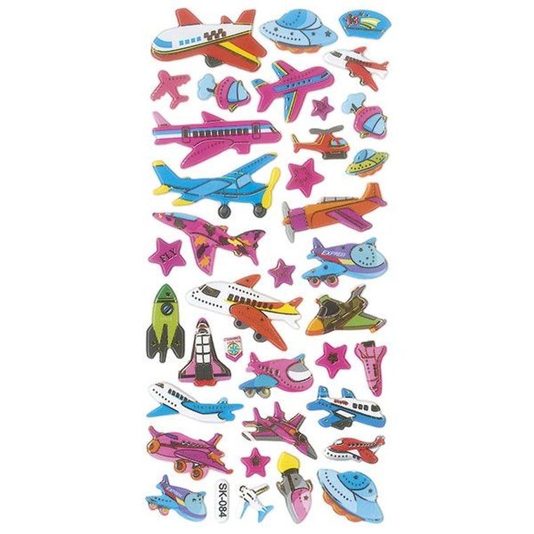 Titanum, Craft-fun Series, naklejki wypukłe, samoloty
