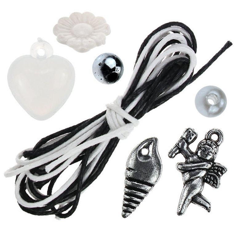 Titanum, Craft-fun Series, perełki dekoracyjne, zestaw do zrobienia biżuterii, tonacja biała