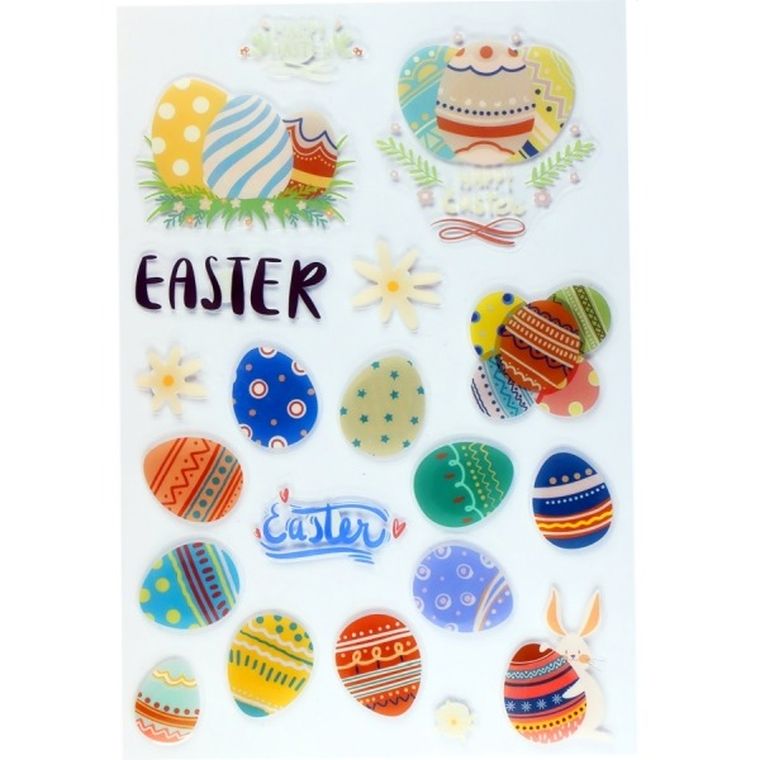 Titanum, dekoracje samoprzylepne 3D, Wielkanoc, 20 szt.