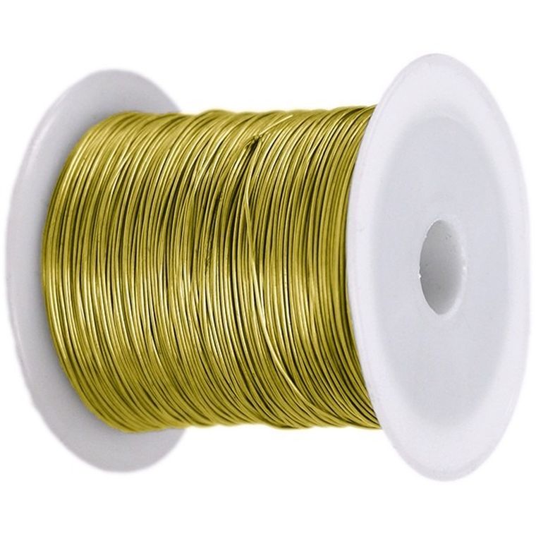 Titanum, drucik florystyczny, złoty, 0,3 mmx20m