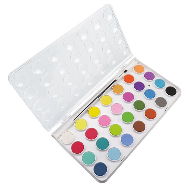 Titanum, farby akwarelowe, 28 kolorów