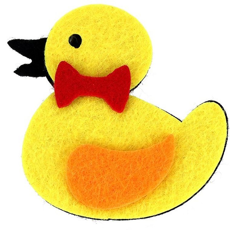 Titanum, filcowe kaczuszki 3D, 53-50 mm, żółte, 5 szt.