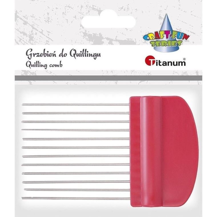 Titanum, grzebień do quillingu, 12 zębów, 64mm