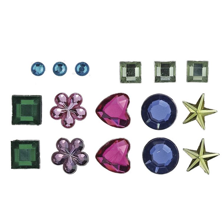 Titanum, kryształki samoprzylepne, naklejki, kryształki, 80 szt.