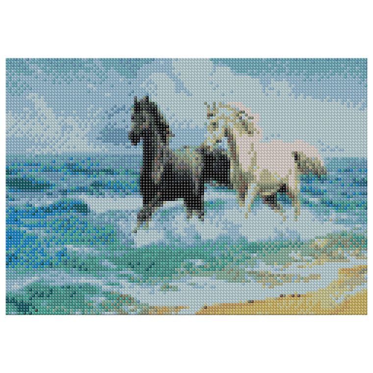 Titanum, mozaika diamentowa, Konie, 30-40 cm