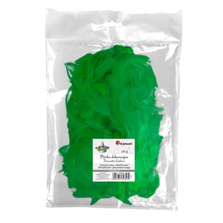 Titanum, piórka puch, zielone, 16g