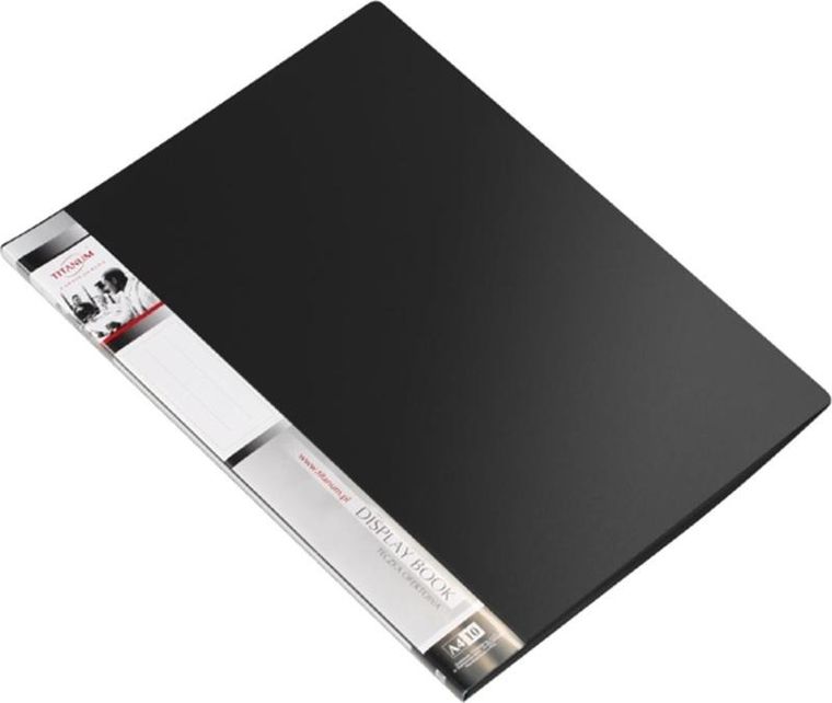 Titanum, teczka ofertowa A4, 10 koszulek, czarna, 1 szt.