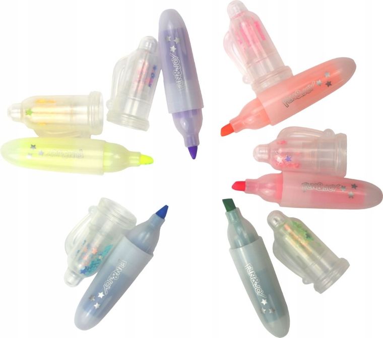 Titanum, zakreślacze mini, 6 kolorów