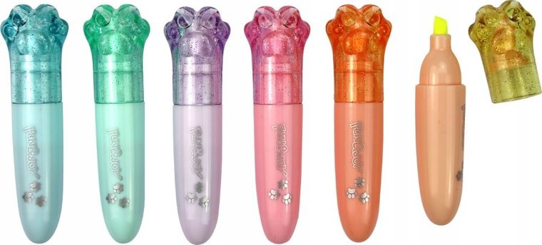 Titanum, zakreślacze mini, 6 kolorów