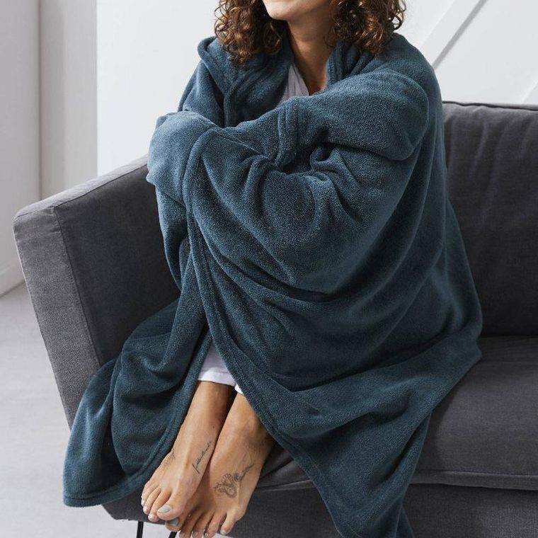 Today, koc z rękawami i kapturem, Essential, uniwersalny rozmiar, 115-165 cm