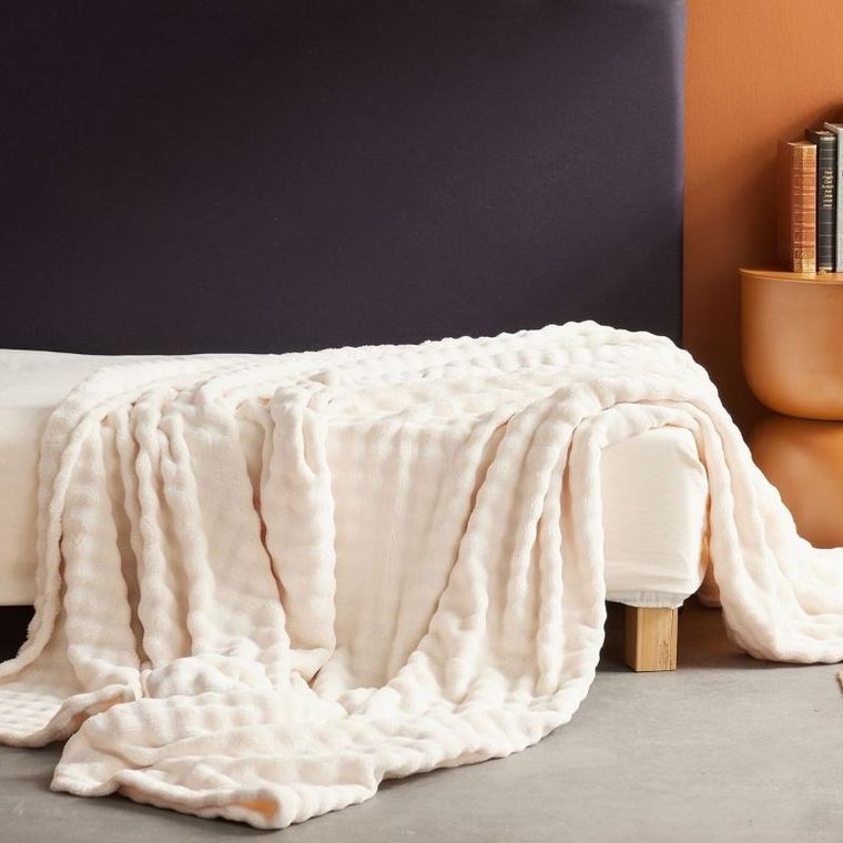 Today, koc z tłoczonym wzorem, 130-180 cm, Moeli