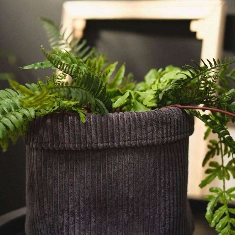 Today, Koszyk dekoracyjny, sztruksowy, Ø 21 cm