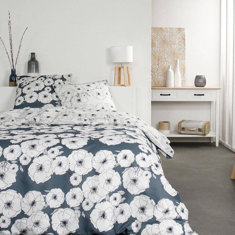 Today, pościel bawełniana Poppies Draw, dwustronna, 220-240 cm
