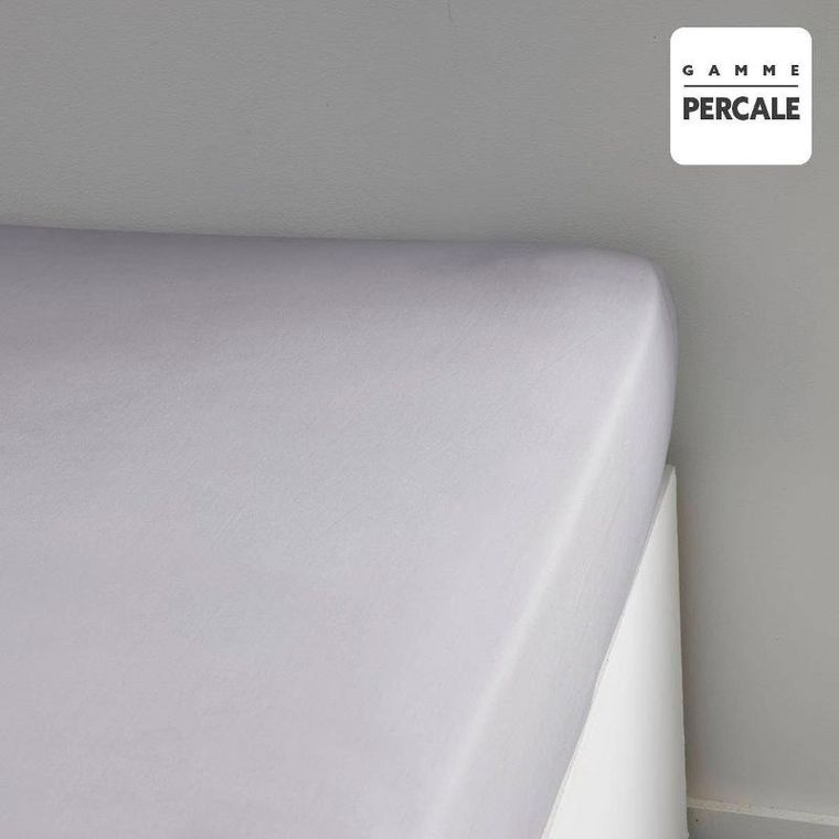 Today, prześcieradło z gumką, perkal, gładkie, 160-200 cm