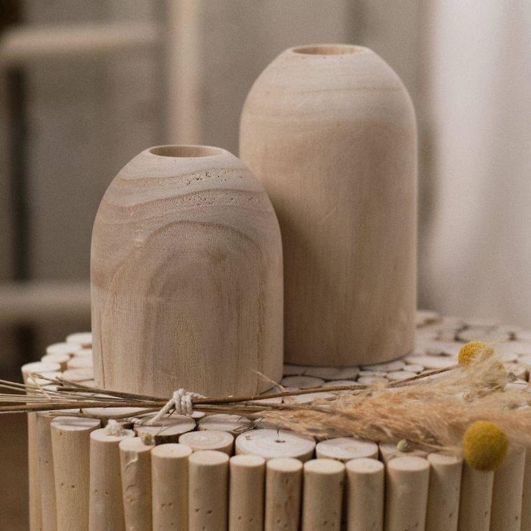 Today, Pure, dekoracja, wazon drewniany