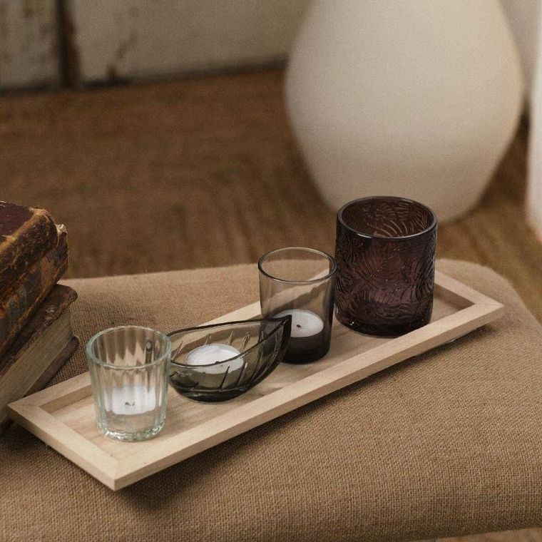 Today, taca drewniana pod świeczniki Pure