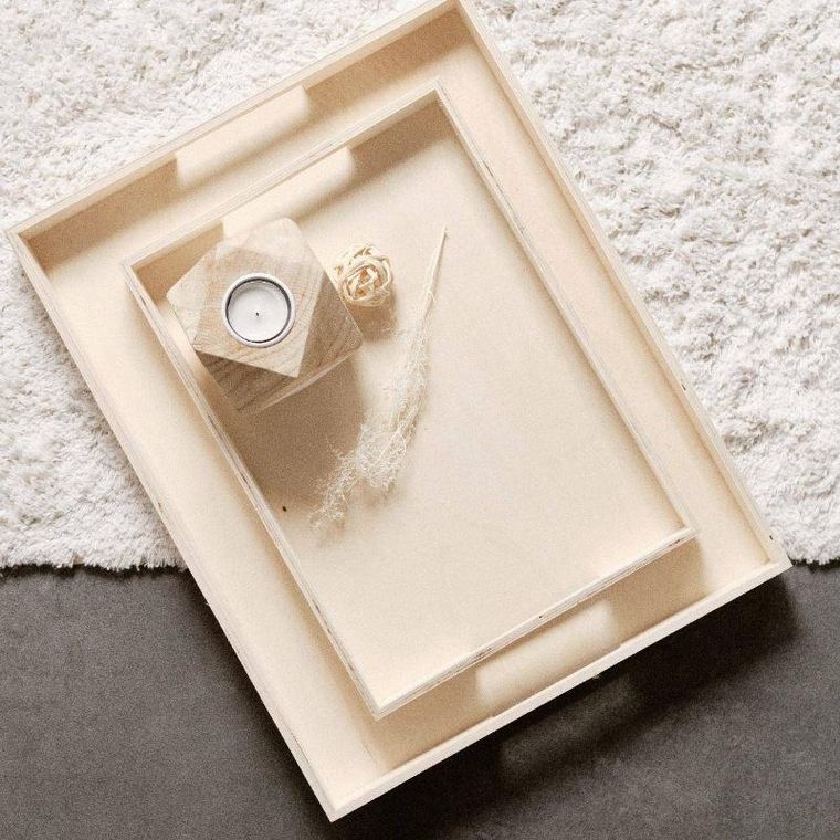 Today, tace drewniane, Simplicity, 2 podstawki