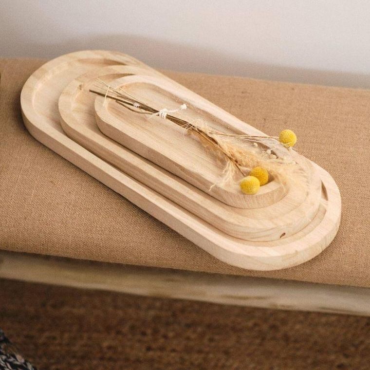 Today, tacka na biżuterię, Indie, drewniana, 3 szt.